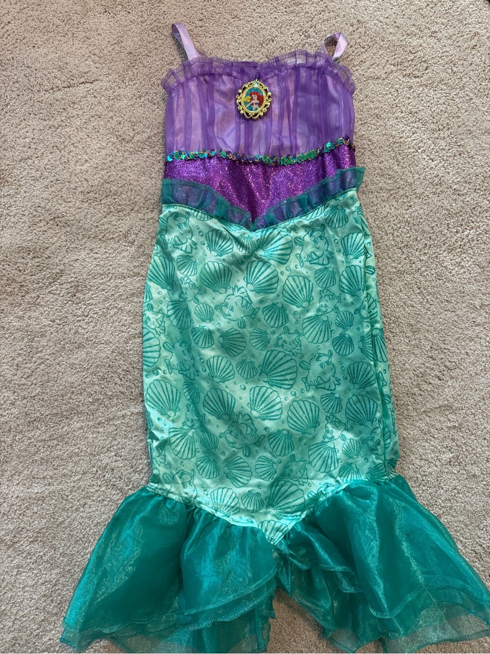 NWOT Little Mermaid Costume Dress for Toddler Girls 4-6T